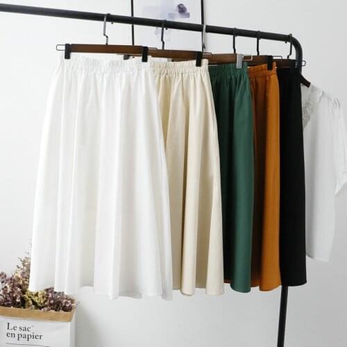 Ladies White A Line Skirt Female Cute Sweet Lolita Skirt Girls Pleated High Waist Ruffled Hot Summer Sexy School Skirts Womens