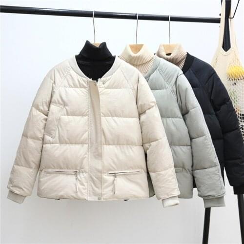 2020 Autumn Women Winter Coat Warm Thicken Down Cotton Jacket Parka Female Casual Loose Baseball Coat Short Outerwear Tops A1922