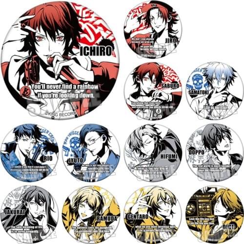 1pc 58mm Hypnosis Mic Division Rap Battle Anime Badges Spilla Brosche Backpack Decoration