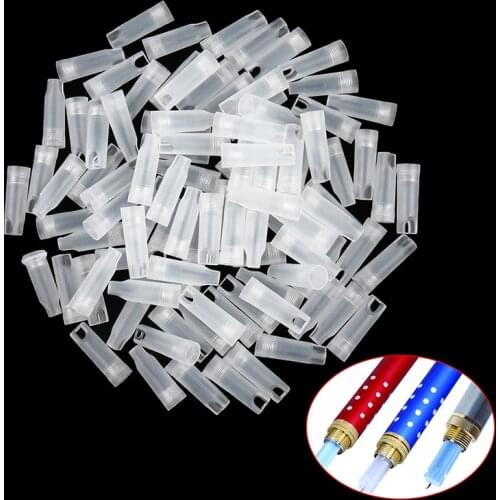 10 Pcs Disposable Lancet Pen Pin Head Cover White Lancing Lancet Device Pen Cover Caps Wholeslae