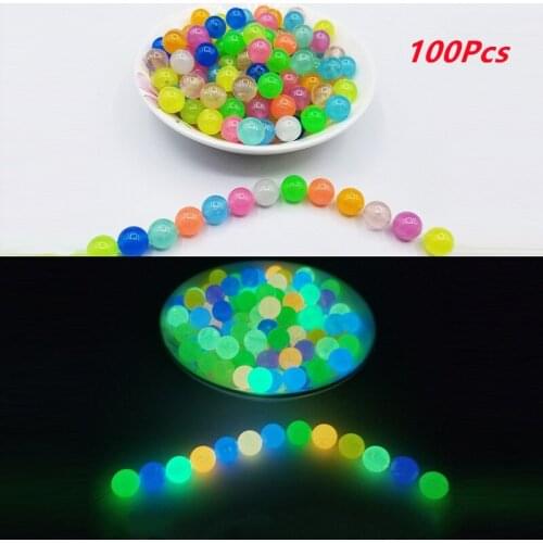 Mixed Color 6-12mm Luminous kids Beads Kit Used To Make Dark Acrylic Beads for Bracelet and Beaded Necklace DIY Bracelet Kit