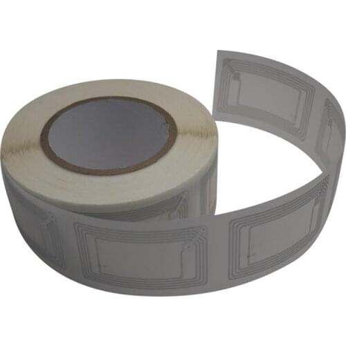 1000pcs ISO14443A 13.56MHz Writable NFC Tag213 144 Bytes 85*54mm nfc RFID Sticker wet inlay