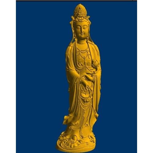 3D model relief stl format for CNC Goddess Of Mercy with basket_27 STL