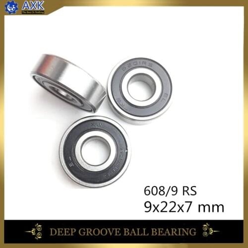 608/9 Bearing ABEC-1 ( 4 PCS ) 9x22x7 mm Miniature 608/9 RS 2RS Ball Bearings 608-9 2RS 608/9RS Bearing