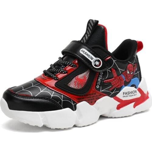 Disney Kids Casuals Shoes For Boys Basketball Shoe Running Baby Casual Children Spiderman Sports Boot Sneakers Cartoon Kid Shoes