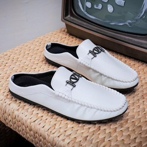 Breathable Driving Shoes Summer Comfortable Muller Casual Shoes Lightweight Mens Fashion Zapato Moccasin Homme Chaussure 2021