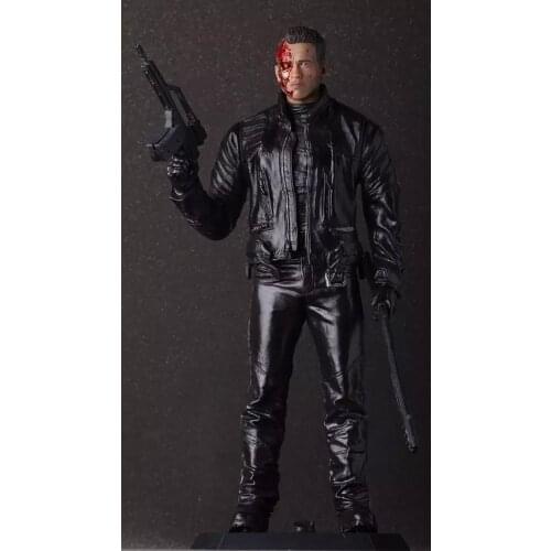 Crazy Toys The Terminator Action Figure Rotface War Damaged Version T800 Skeleton Model Toys 28cm
