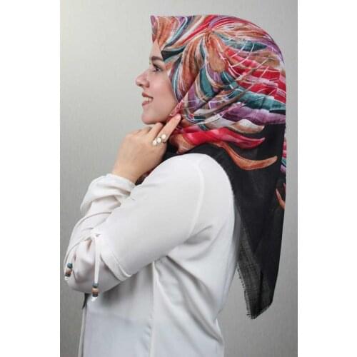 ERİPEK PATTERNED LINEN FLAMLI SCARF-PATTERN-12-RENK-08