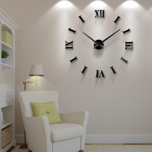 Hot Sale New Wall Clock Clocks Watch Stickers Diy 3d Acrylic Mirror Home Decoration Quartz Balcony/Courtyard Needle Europe