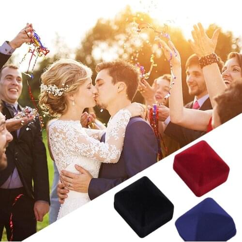 Trinket Box Earrings Organizer Wedding Rings Prposal Gift Box Jewelry Packaging Box For Jewelry Store Rings Container