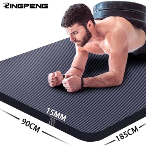 15MM Thick Non-slip Yoga Mat NRB High Density Sports Yoga Mat Gym Home Fitness Exercise Gymnastics