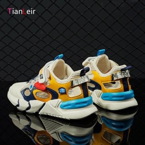 2021 New Summer Children Shoes Breathable Comfortable Mesh Kids Sneakers Boys Fashion Casual Sports Shoes Chaussure Enfant