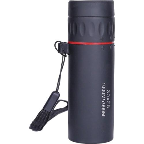 Mini Monocular Telescope 30x25 HD Optical Monocular Night Vision Waterproof Zoom Telescope For Camping Hunting Travel Accessory