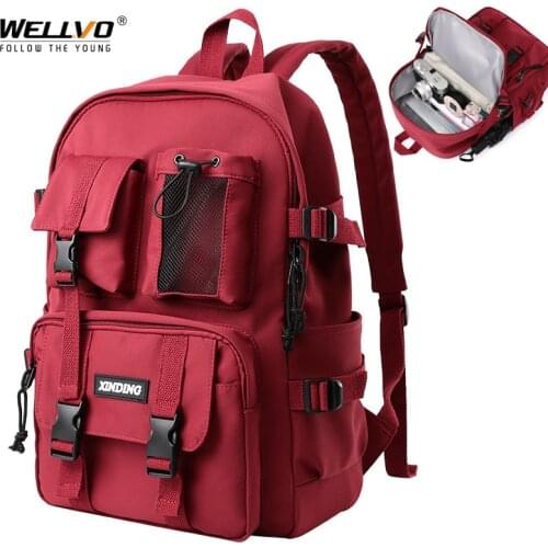 Fashion Backpacks Waterproof Oxford Women Backpack For Girls Travel High Capacity Student BookBag Men Black Laptop Bag X102C