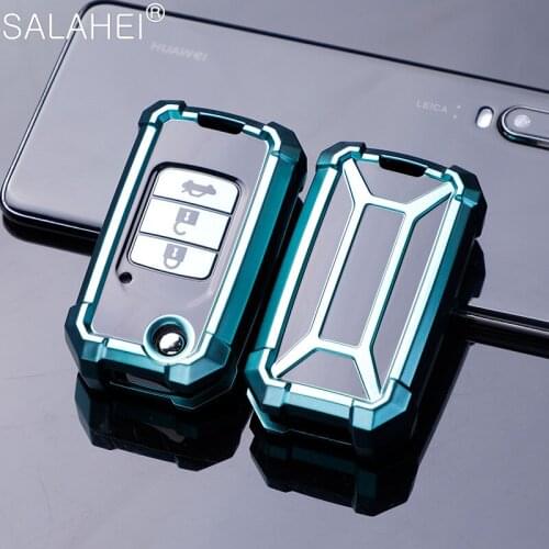 3 Button Soft TPU Car Key Pocket Full Cover Case For Honda Civic CR-V HR-V Accord Jade Crider Odyssey 2015-2018 Auto Accessories
