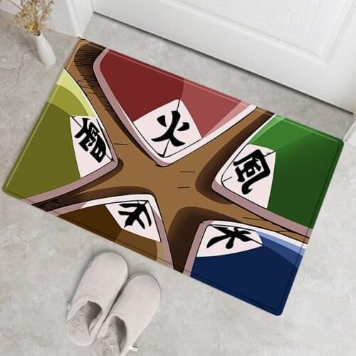 Japanese Anime Door Carpets Bathroom Carpet Set Cotton Floating Carpet Non-slip Tapete Cozinha Home Doormat Rugs To The Hallway