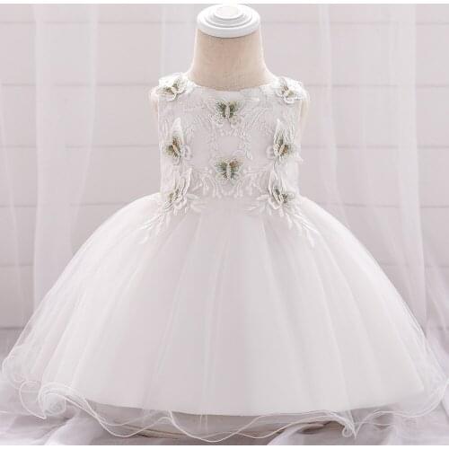 Newborn Gifts Flower Baby Girl Clothes Princess Newborn Photograph Party Wedding Dress Infant Birthday Prom Christening Dress