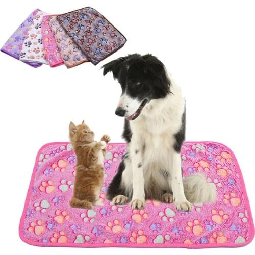 Pet Dog Blanket Washable Dog Bed Mat Pet Cushion Fluffy Fleece Dog Blanket Throw Blankets for Small Large Dogs Cats Supplies