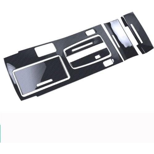 FOR Honda 9.5th Accord 2016-2017 6PCS/SET Carbon Fiber Steel Middle Console Gear Shift Panel