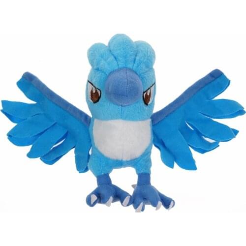 17CM Articuno Plush Toy Doll Pokemon Stuffed Peluche Zapdos Moltres Bird Room Decoration Collection Gift