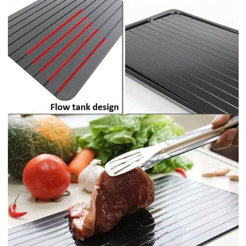 Hot Sale Fast Defrosting Tray Magic Metal Plate Defrosting Tray Safe Fast Thawing Frozen Meat Defrost Kitchen Tool Dropshipping