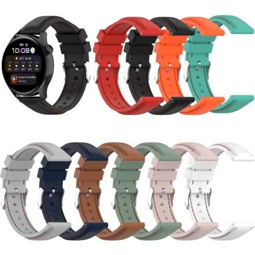 22mm Silicone Watch Band for Huawei Watch GT 2 46mm Soft Sport Strap Bracelet Watchband for Samsung Galaxy Watch 46mm Gear S3