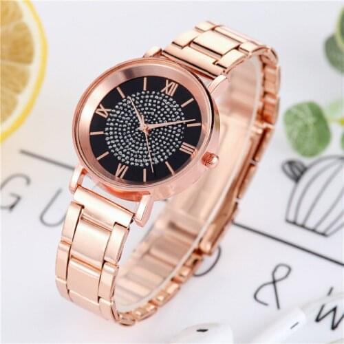 Luxury Diamond Rose Gold Women Watches Ladies Wrist Watches Magnetic Women Bracelet Watch For Female Clock Relogio Feminino