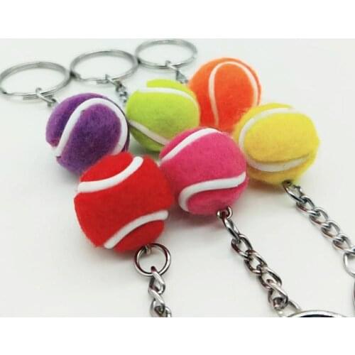 2cm tennis keychain bag pendant fan pendant sports event small gift earring earring key accessories