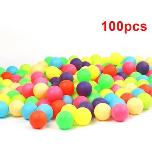 100 PCS Colored Ping Pong Number Balls 40mm Entertainment Lottery Mixed Colors for Game and Activity Advertisement