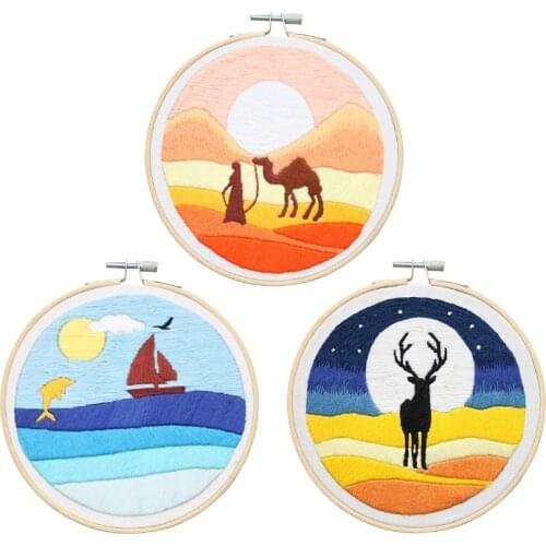 Time Record Embroidery Starter Kit for Beginners, Embroidery Kits, Contains all Embroidery Tools, English Description