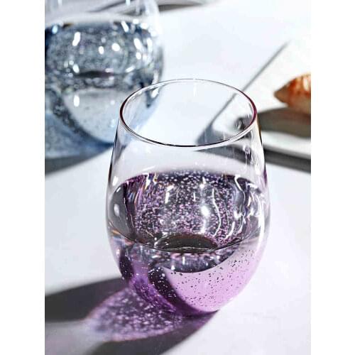 Starry Glass Cups And Mugs Egg Shape Whiskey Glass Shot Glass Mug Beer Glass Cup Crystal Glass Bar Party Pub Saloon Tavern Gifts