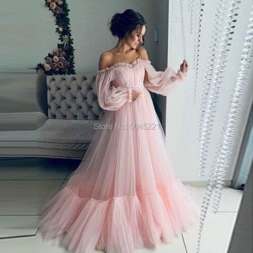 Robe De Soiree Dubai Design Evening Dresses Long Off The Shoulder Abiye Arabic Abendkleider 2019 Formal Prom Party Gown Dress