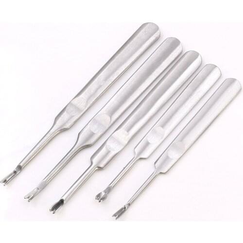 1PC Leather Craft Tool Cut Off Thin Leather Knife "U V"Style DIY Leathercraft Groover Skiving Tool Edge Beveler Trenching Device