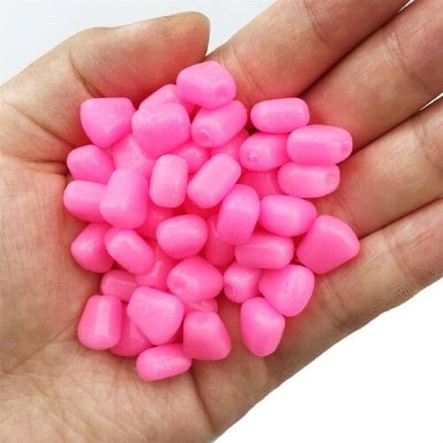 100Pcs/Pack Soft Baits Corn With Corn Smell Carp Fishing Lures Floating Baits Bionic Corn Grain Fishing Soft Bait(NOT Bag)