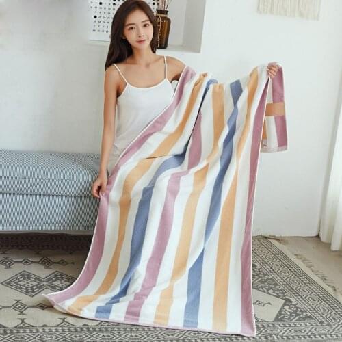 80x160cm Pure Cotton Super Soft Quick Dry Water Absorption Large Bath Towel For Home Hotel Bathroom Beach Towels