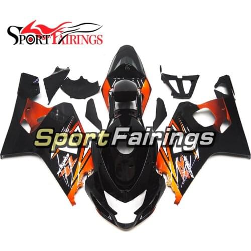 ABS Injection Motorcycle Fairing Kit For Suzuki GSXR600-750 GSXR750 K4 04-05 Year 2004 2005 Black Orange Sportbike Cowlings New