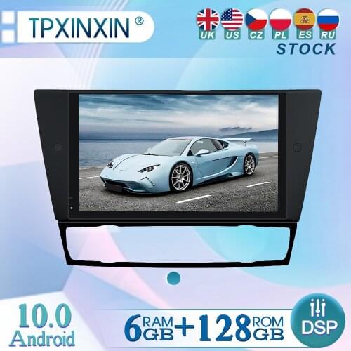 6+128GB For BMW E90 Automatic 9" Android 10 Radio Player Car GPS Navigation Head Unit Car Radio with Screen WIFI DSP CARPLAY