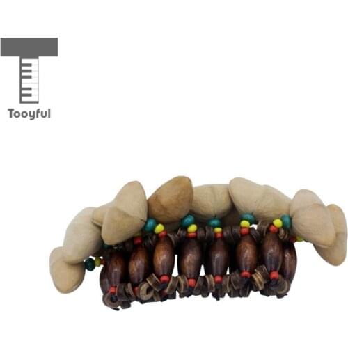 Handmade African Tribal Style Bracelet Dora Nut Handbell Shell Jingle Performance Rhythm Practice Accessory Gift