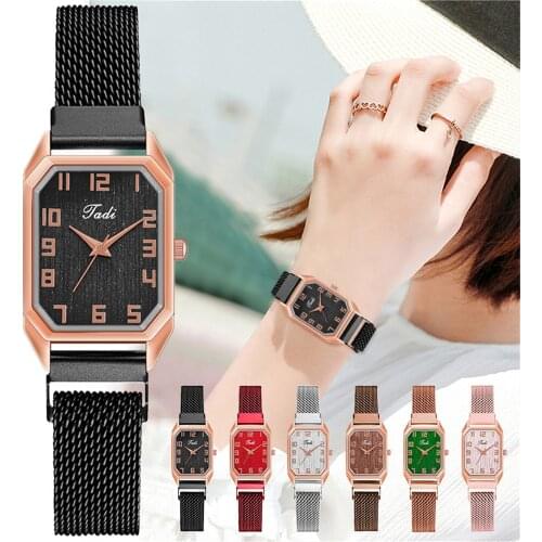 Tadi Brand Women Arabic Numbers Watch Luxury Quartz Magnetic Clasp Watches Relogio Feminino Reloj Mujer