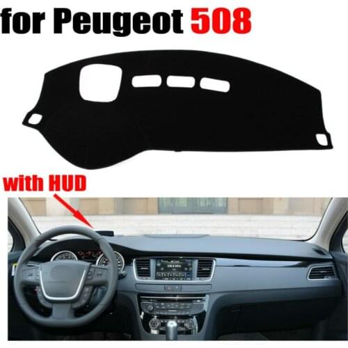 Car dashboard covers mat for Peugeot 508 High configuration all the year Left hand drive dashmat pad dash cover auto accessories