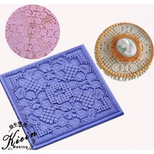 Floral lace shape chocolate mold soap mold silicone mould Baking Mold baking tool decorations for cakes Fondant cake