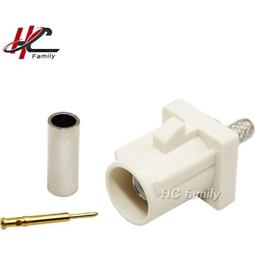 Fakra B White/9003 male Connector Crimp for Cable RG316 RG174