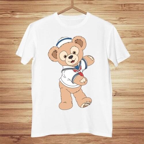 Harajuku Bear Duffy ShellieMay T Shirt Women Kawaii Summer Cartoon T-shirt Lets Always Be Friends Graphic Funny Tshirt