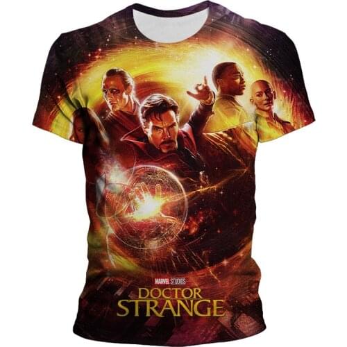 T Shirt For Men Marvel 3D Print Doctor Strange Cool Boy Girl Kids T-shirts Short Sleeve Summer Oversize Tee Shirt Women