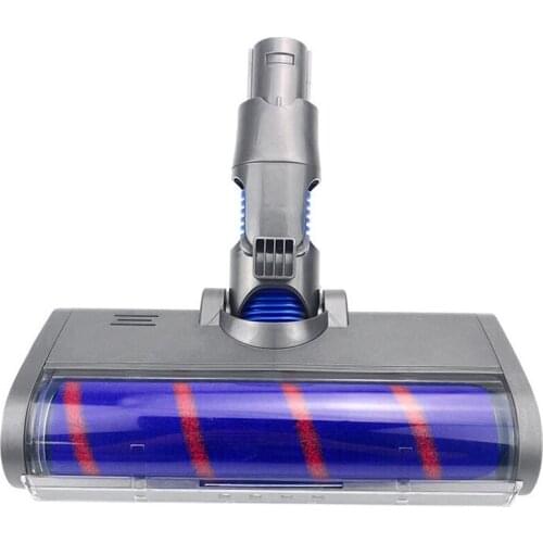Quality Fluffy Floor Head Roller Brush for Dysons V6 A/B-Type Vacuum Cleaners Parts Rotatable Brush Tool with Led Lights