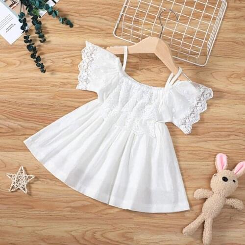 Baby Girl Lace White Dress Pure White Wedding Princess Dress Beach Sundress Elegant Dress For Girl Платье Детское Нарядное