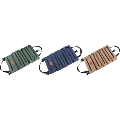 Multifunction Folding Wrench Tool Bag Roll Storage Pocket Tools Pouch Instrument Case Tool Organizer