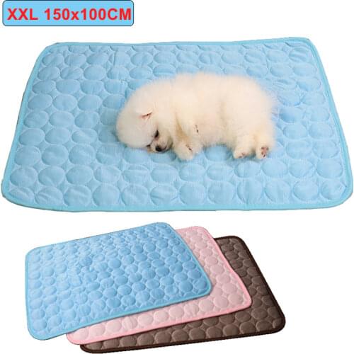 Dog Mat Cooling Summer Pad Mat For Dogs Cat Blanket Sofa Breathable Pet Dog Bed Summer Washable For Small Medium Large Dogs Car