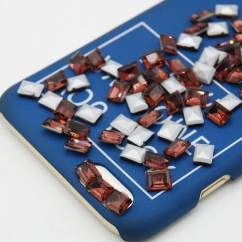 Wholesale Grape Purple Rectangle Pointback Crystal Rhinestones Glass Glitter Strass DIY Nail Art Bag Decoration 2x4mm-8x10mm