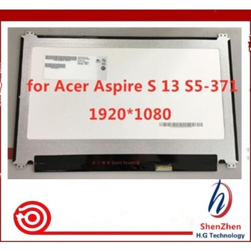 Original 13.3" LED LCD Screen touch for Acer Aspire S 13 S5-371 WUXGA FHD IPS Display 1920x1080